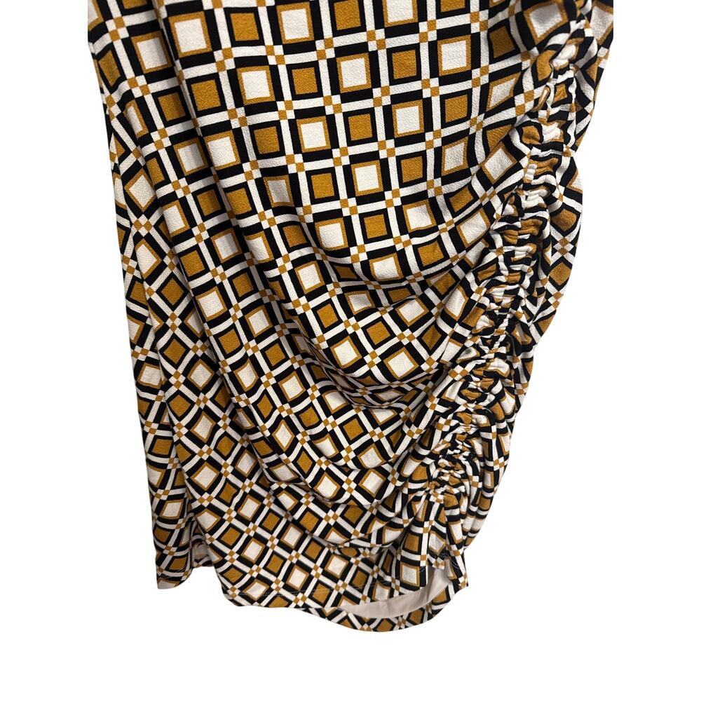 Anthropologie NWT The Maya Ruched Cowl-Neck Dress: Printed Mini Edition Size XL - Picture 4 of 10